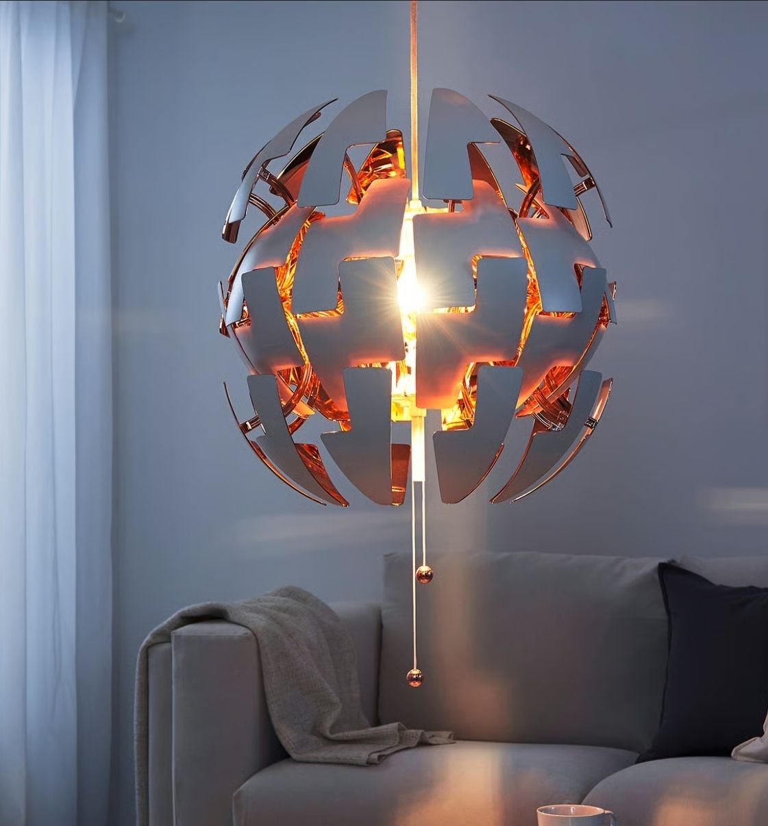 Lampadari & plafoniere: Pendelleuchte, silber/kupfer - Top Zustand! – Nuovo (secondo la descrizione) da Weiach venduto da Sasu312 1
