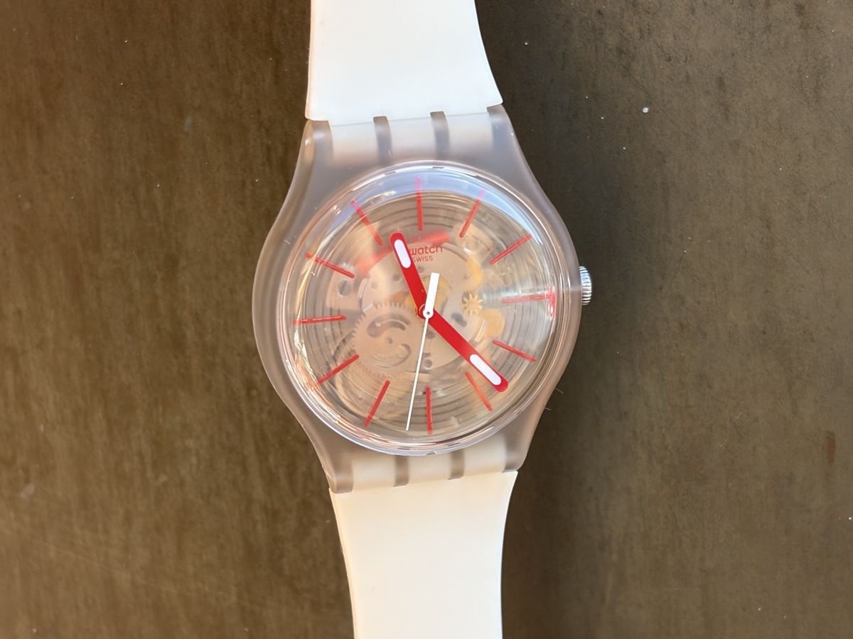 Swatch Orologi: Swatch Uhr New Gent, beige gelb – Usato da Möhlin venduto da seerose6