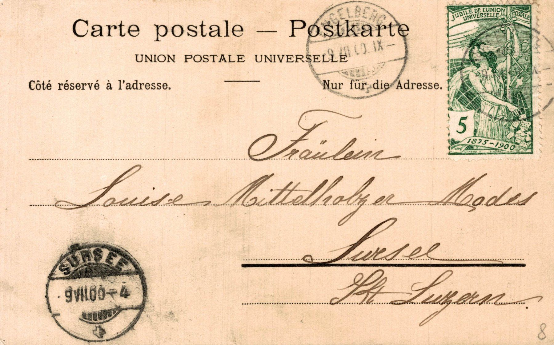 Cartoline postali: Gruss von Engelberg – Usato da Bronschhofen venduto da Astore 1