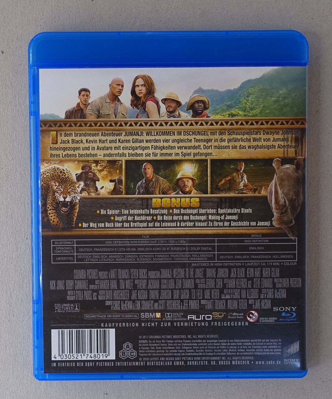 Tutti i DVDs: Jumanji: Willkommen im Dschungel – Usato da Sessa venduto da fraenklishop 1
