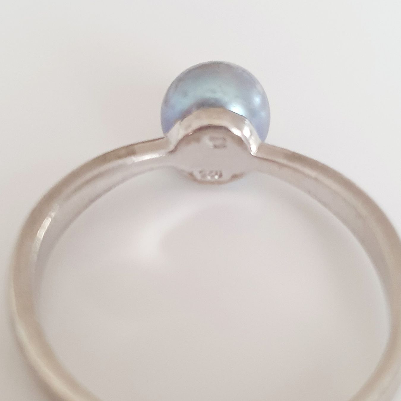 Anelli: Silberring 925 mit grauer Perle, Grösse 19.1 mm. – Usato da Kreuzlingen venduto da Wunderkiste123 7