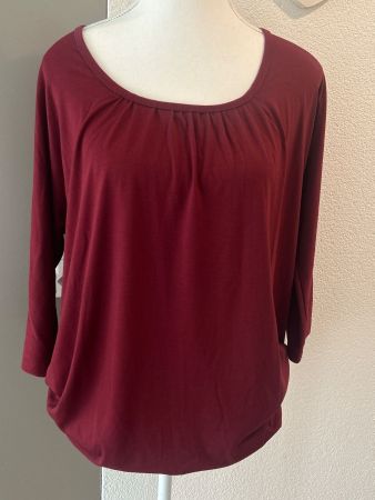 7/8 Arm Shirt  bordeaux von Rainbow Gr. 36/38  mit Gummizug