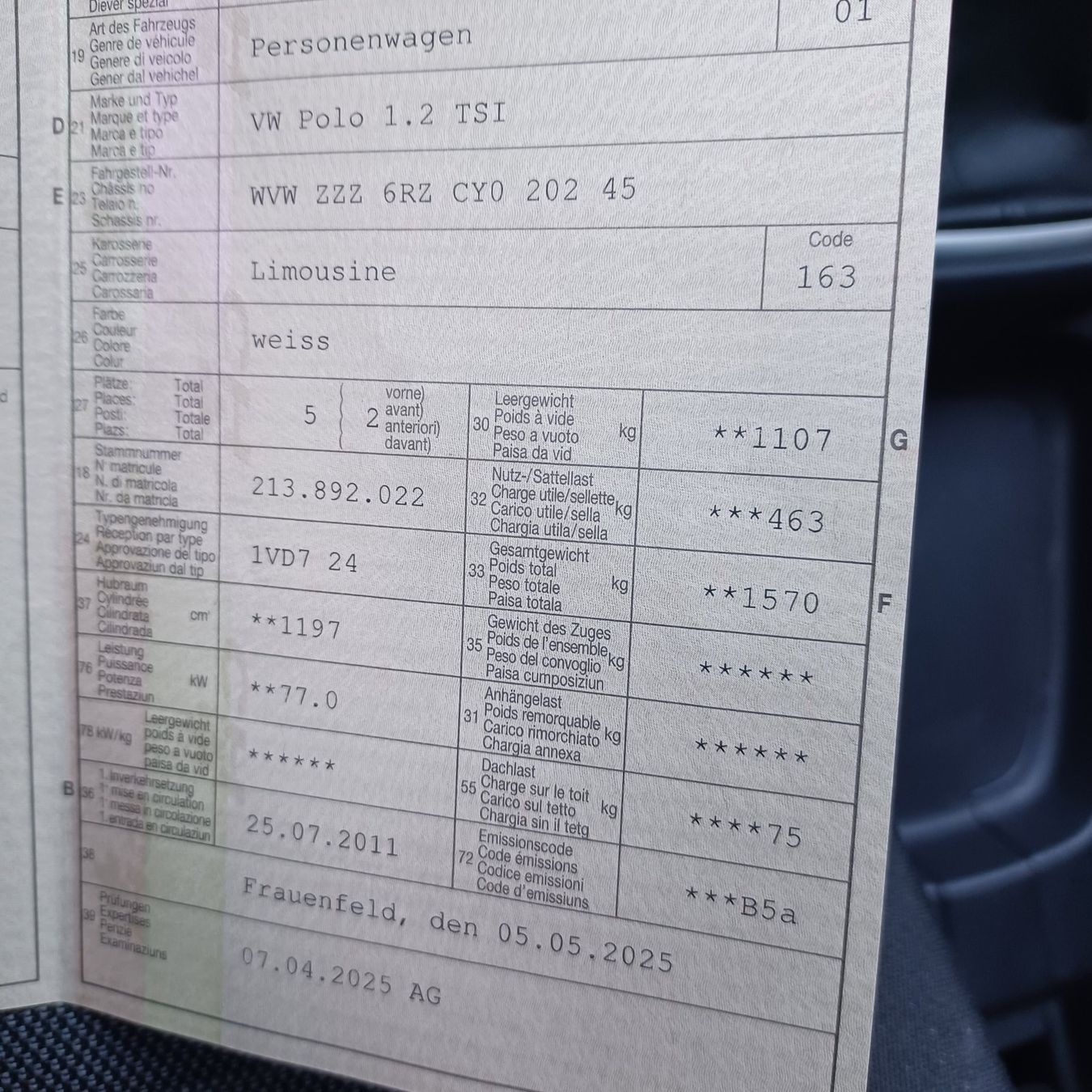 VW Autos: VW Polo 1.2 L Limousine – Gebraucht aus Niederhelfenschwil von kaefer97 7