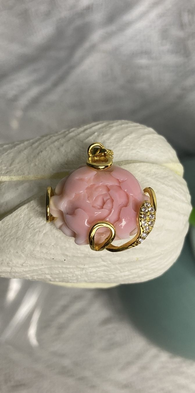 Ciondoli: Conshell Anhänger Gold aus 925 Silber Rose Design – Nuovo (secondo la descrizione) da St. Gallen venduto da GIULESGG 4