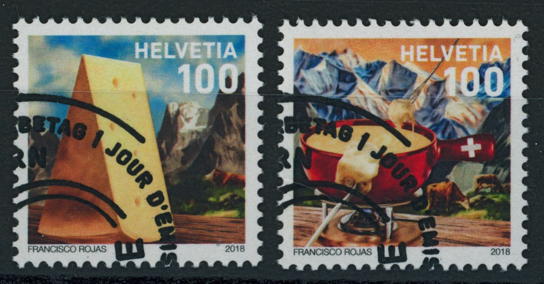Tutti i francobolli: 2018 - Fondue - Ersttag Stempel ET – Usato da Schindellegi venduto da leecollect