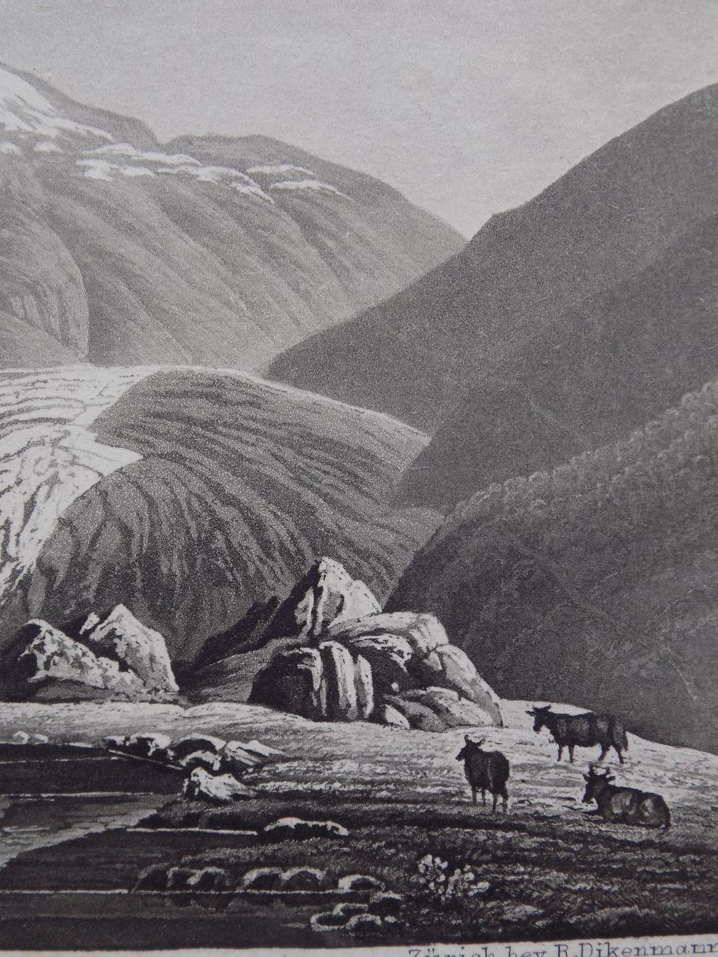 Incisioni: Vue glacier Rhône Valais – Usato da Risch venduto da Rischli15 6