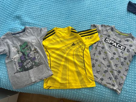 3 T-Shirts Jungen Gr. 116