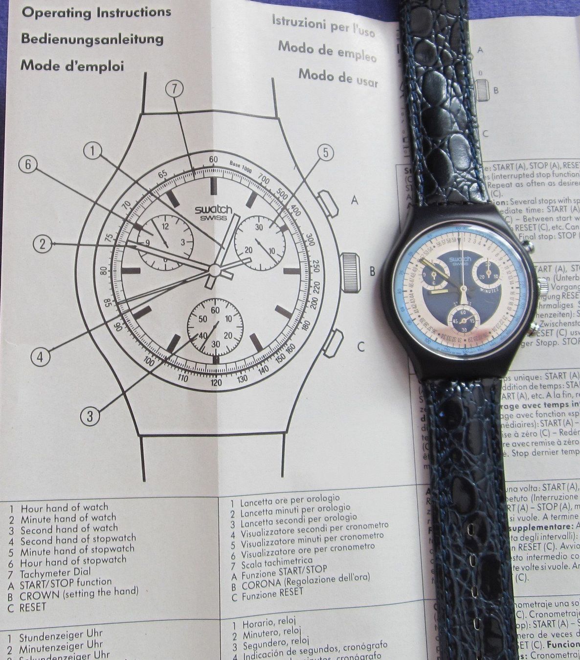 Swatch Orologi: Swatch Chrono Silver Star SCN102, 1990 – Nuovo e nell'imballaggio originale da Grüningen venduto da ald_8cjy 8