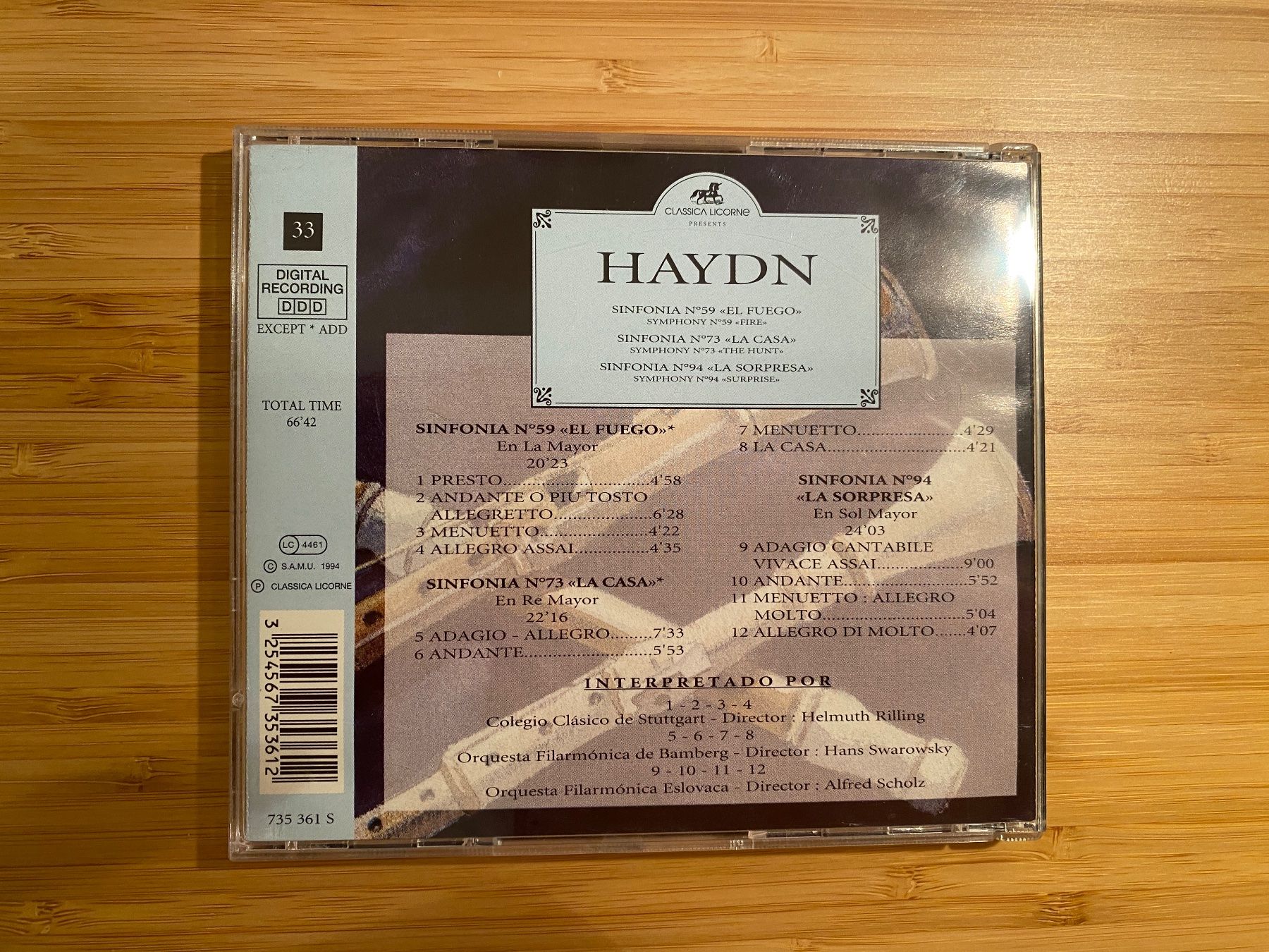 CD: Haydn drei Sinfonien – Nuovo (secondo la descrizione) da Zürich venduto da Wim-Broccoli 1