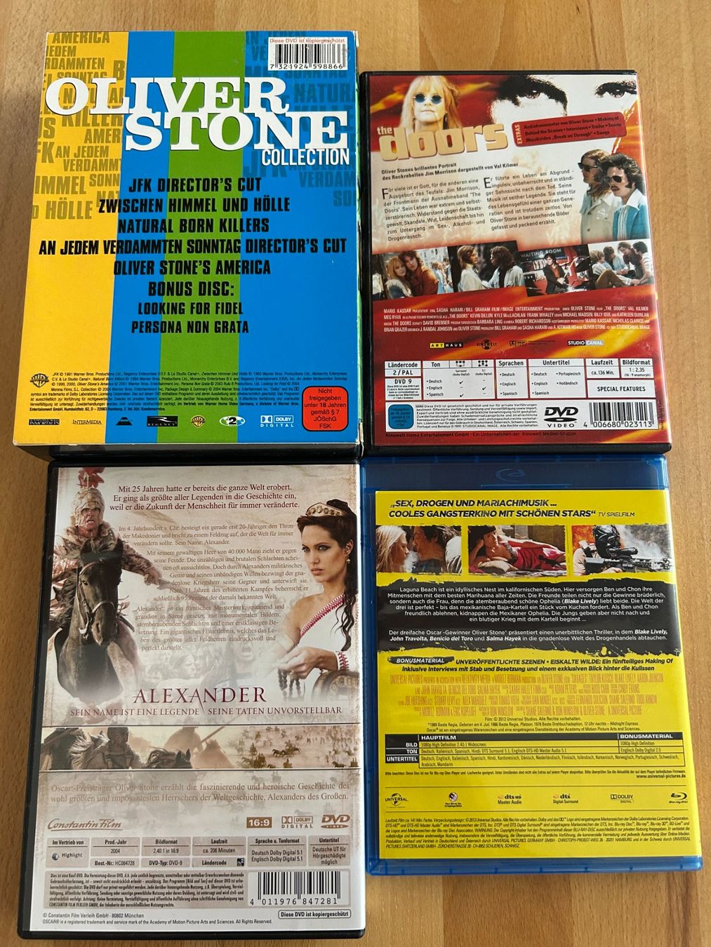 Tutti i DVDs: 7 Filme von Oliver Stone – Usato da Bubikon venduto da cinerama01 1