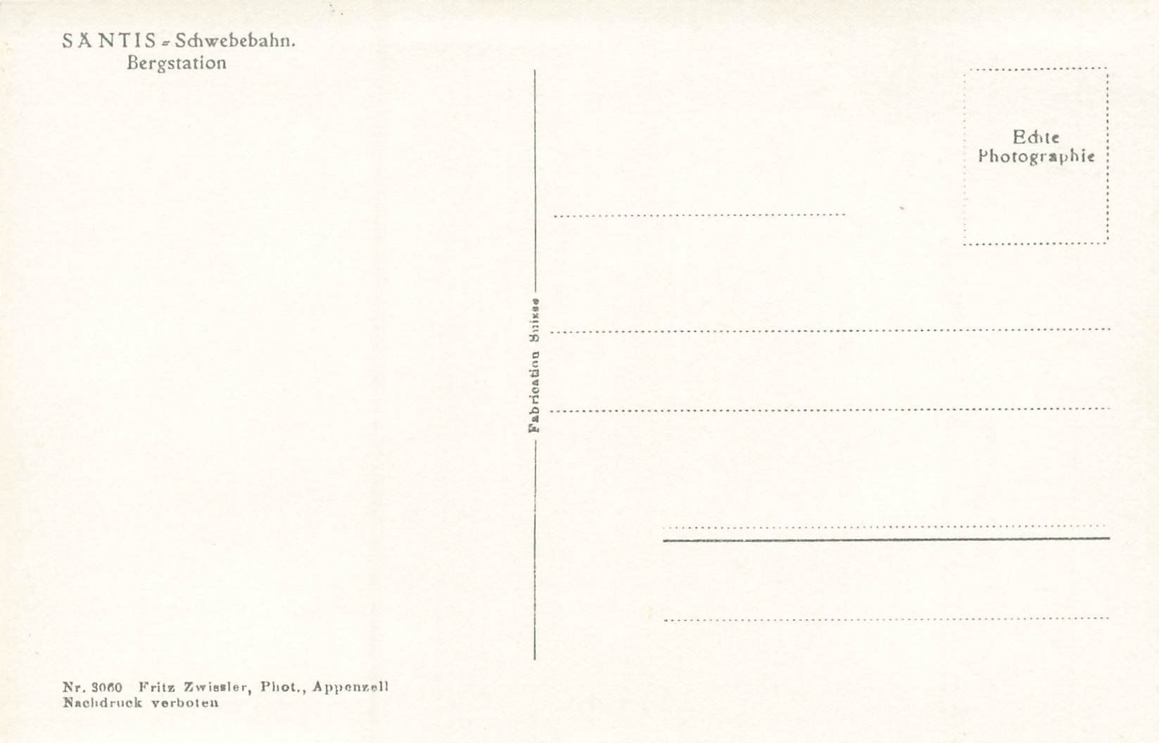Cartoline postali: Säntis Schwebebahn Bergstation im Bau – Usato da Schwyz venduto da Seffi56 1
