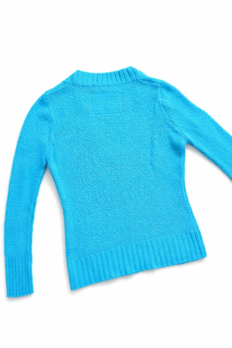 Tops: Damen Strickpulli Türkis V-Ausschnitt XS/34 – Gebraucht aus Fully von VaneaSelection 5