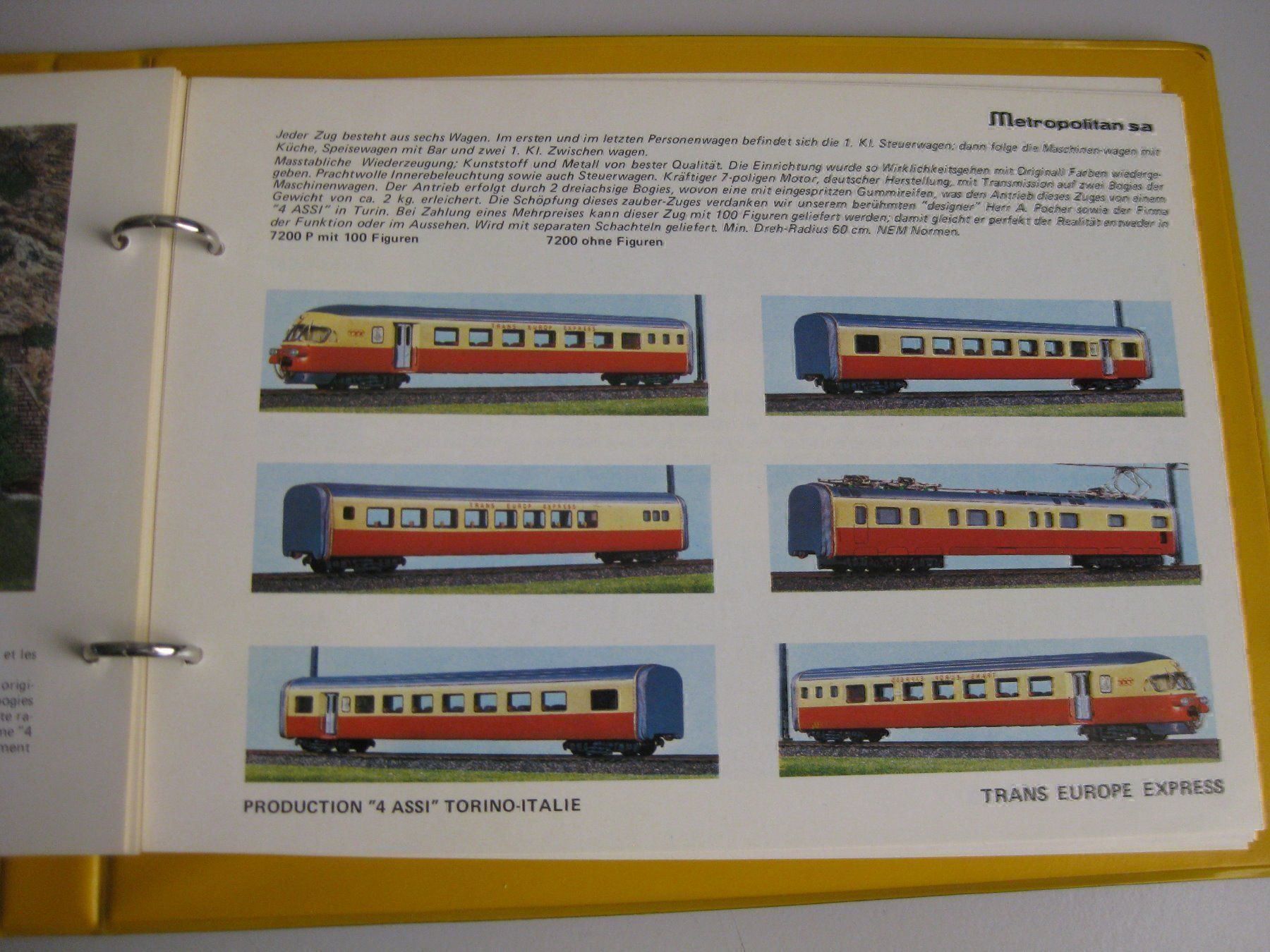 Metropolitan Modellini di ferrovie: Metrop Katalog Blau,  1978 – Usato da Buchs ZH venduto da swiss-train 7