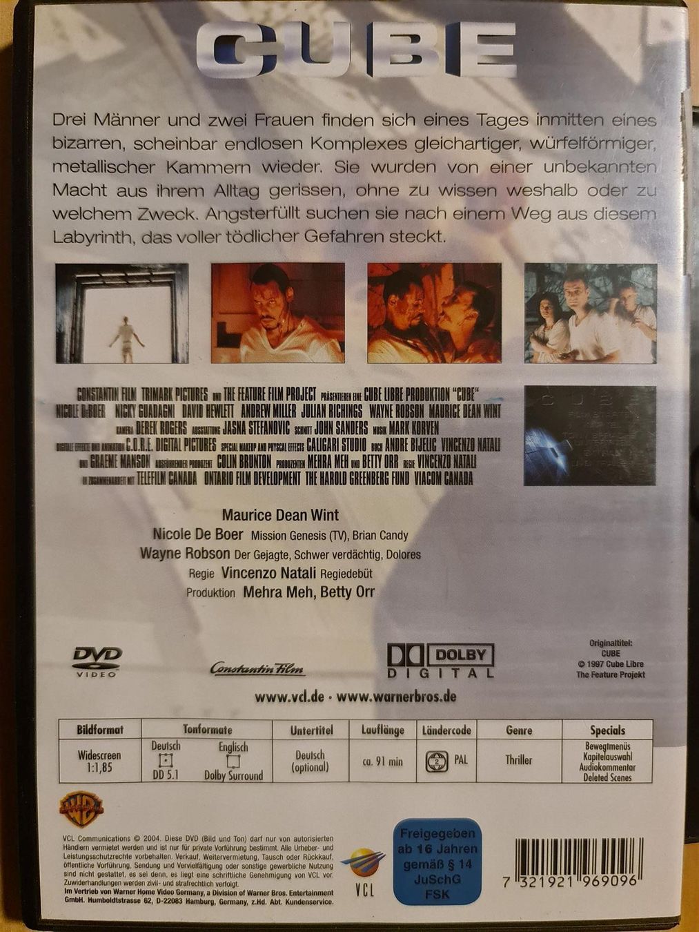 Alle DVDs: Cube – Gebraucht aus Dintikon von Vexi 1