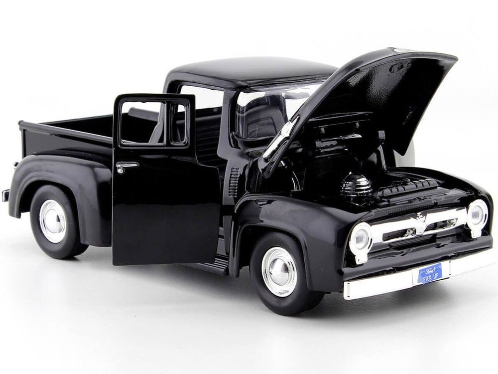 Motormax Ford F-100 Pickup Modellauto – Gelb, 1:24, 1953–1956 – Mit öffnenden Türen & Drehbaren Rädern