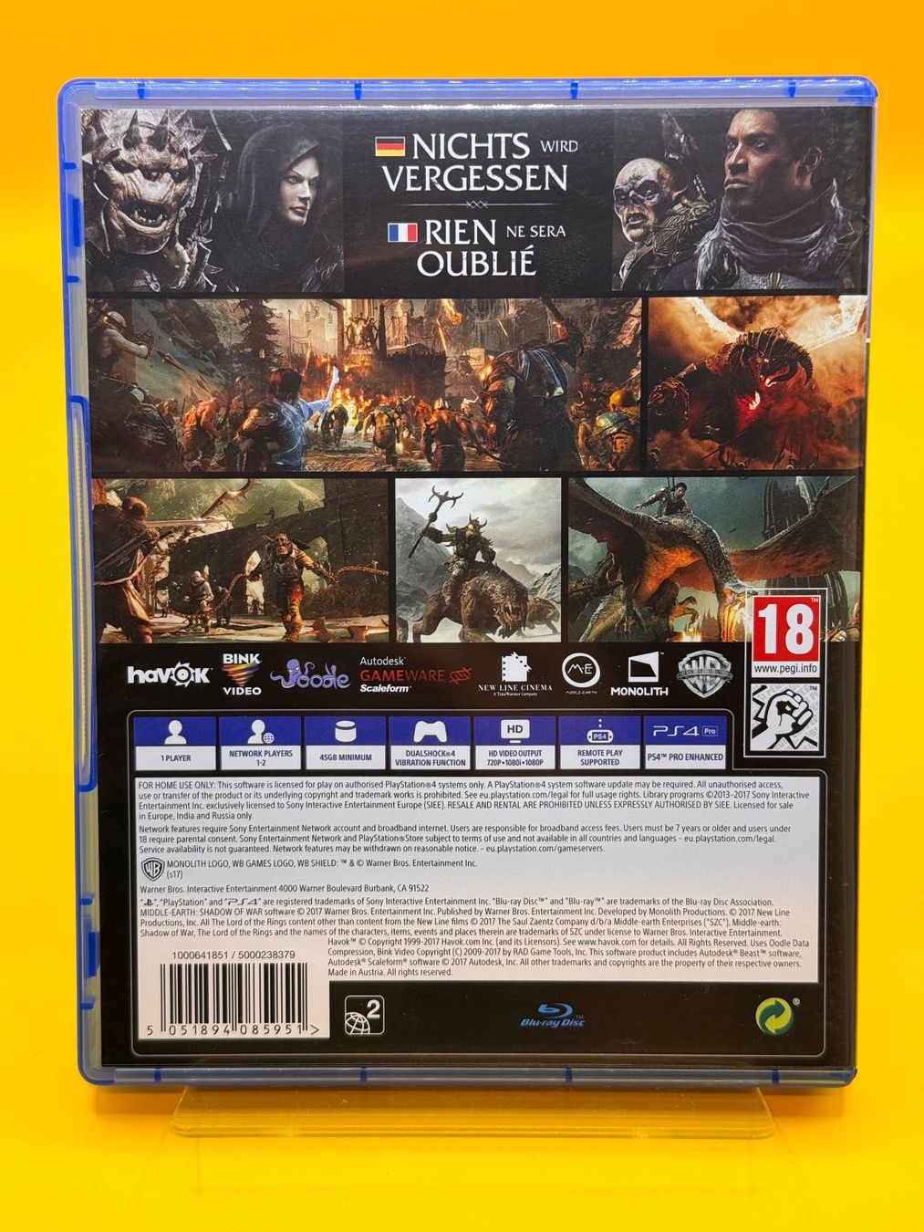 Sony Giochi: Shadow of War PS4 Spiel – Usato da Oberwil b. Zug venduto da silver2024 1