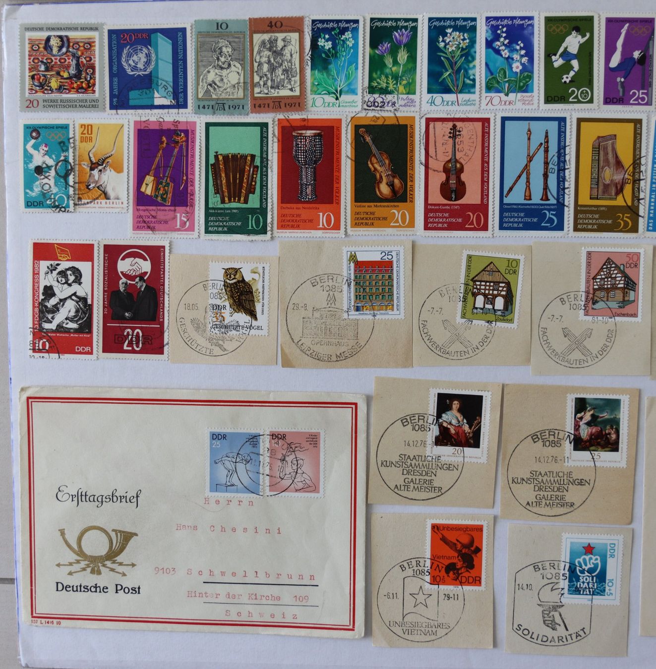 Alle Briefmarken: Briefmarken DDR – Gebraucht aus Oberentfelden von lakipul 5