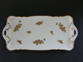 Cake- Kuchenplatte mit Gold Dekor von Langenthal 1952