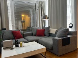 Ecksofa "CLOUD", Stoff, perlgrau