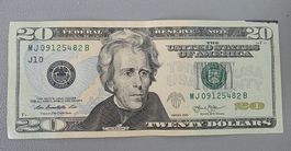 20 USA Dollar - JACKSON Serie J 10 2013