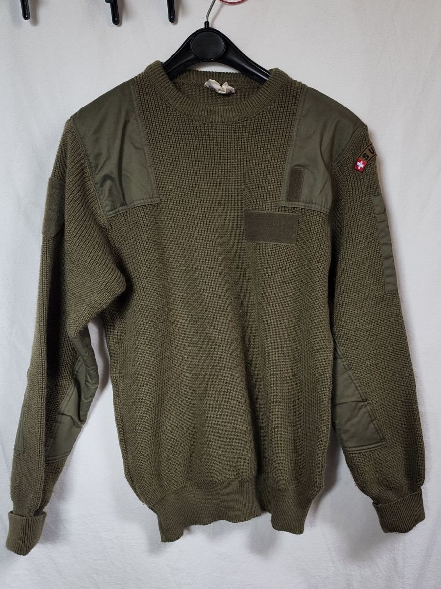 Schweizer Armee Maglioni & Felpe: Instruktor Pullover CH Armee 52/L – Usato da Oberwil BL venduto da suaku
