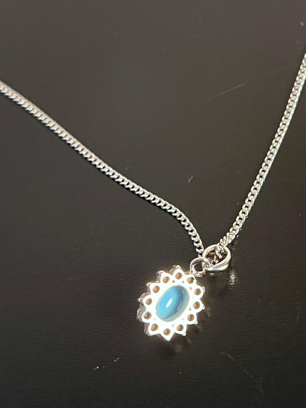 Catenine: Vintage Collier mit blauem Stein & Zertifikat – Nuovo (secondo la descrizione) da Winterthur venduto da Dejv 2