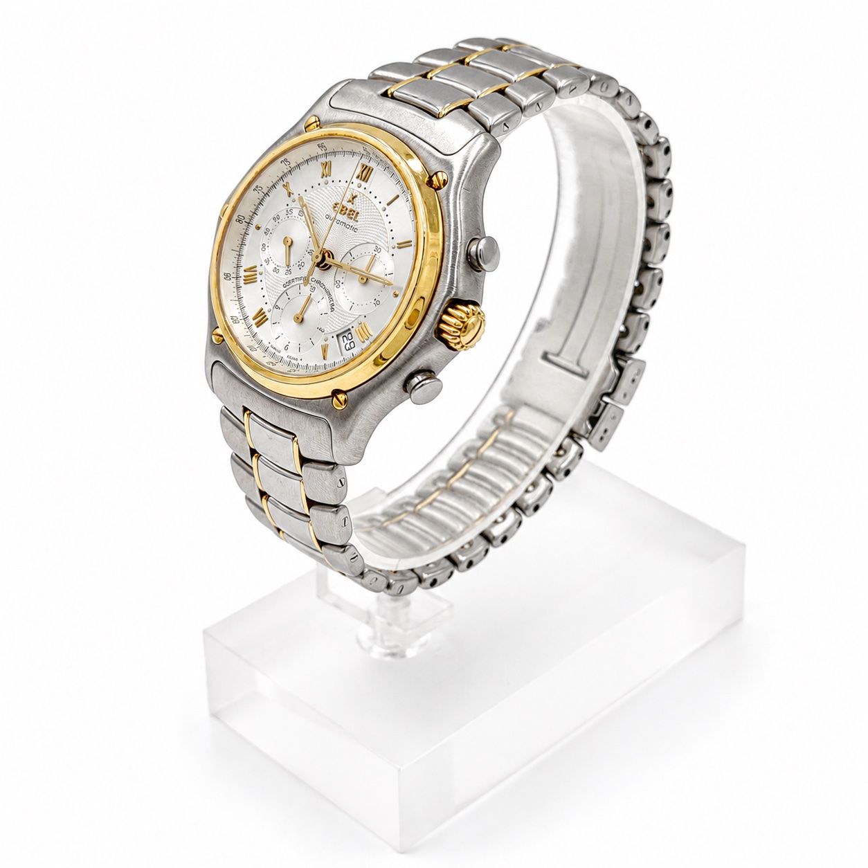 Ebel Orologi: Ebel Le Modulor Chronograph Full Set 1995, mit Historie – Usato da Wil SG venduto da rappwatches 1