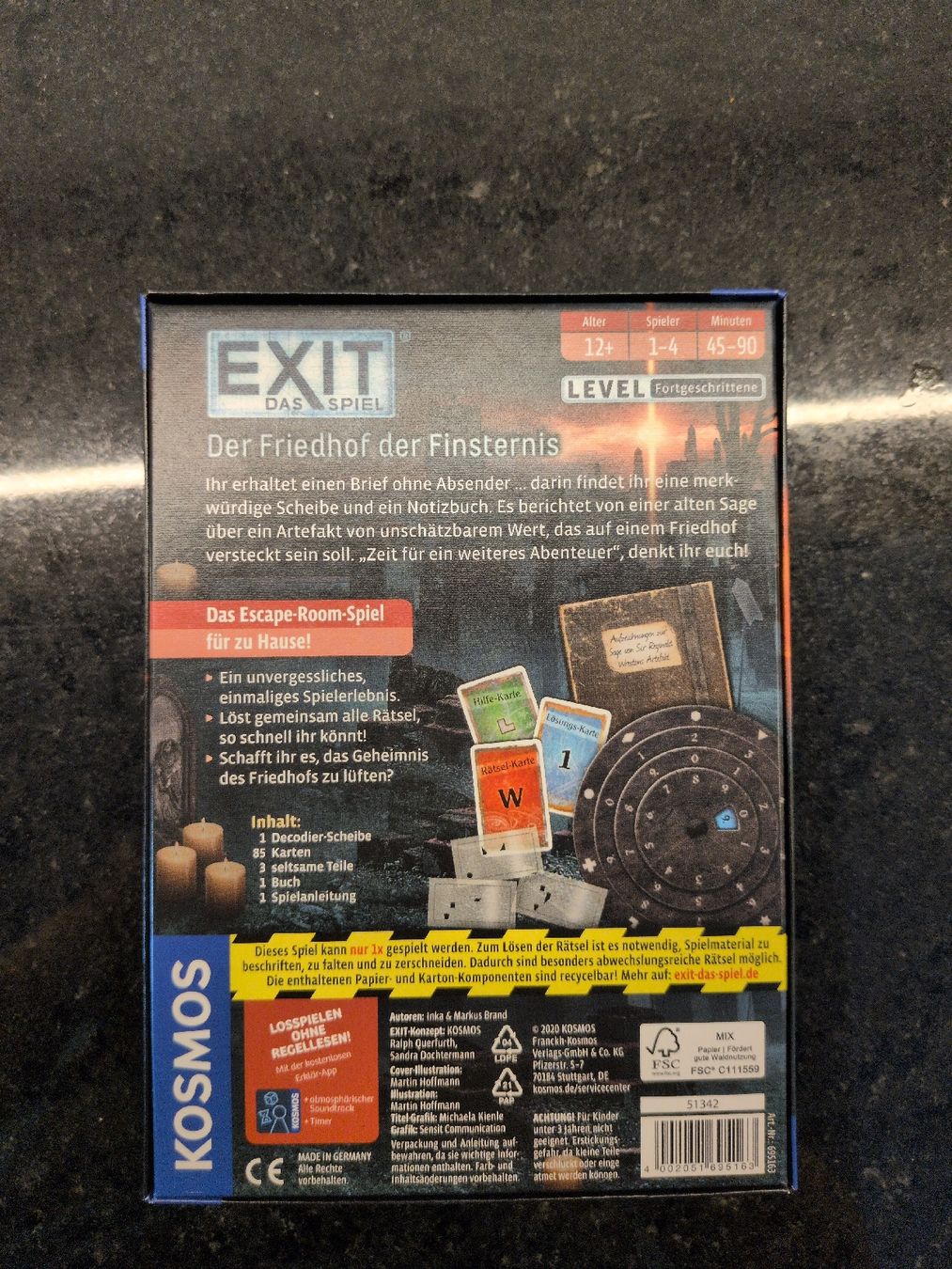 Giochi: Exit Spiel "Der Friedhof der Finsternis" – Usato da Worb venduto da joe_j7lc 1