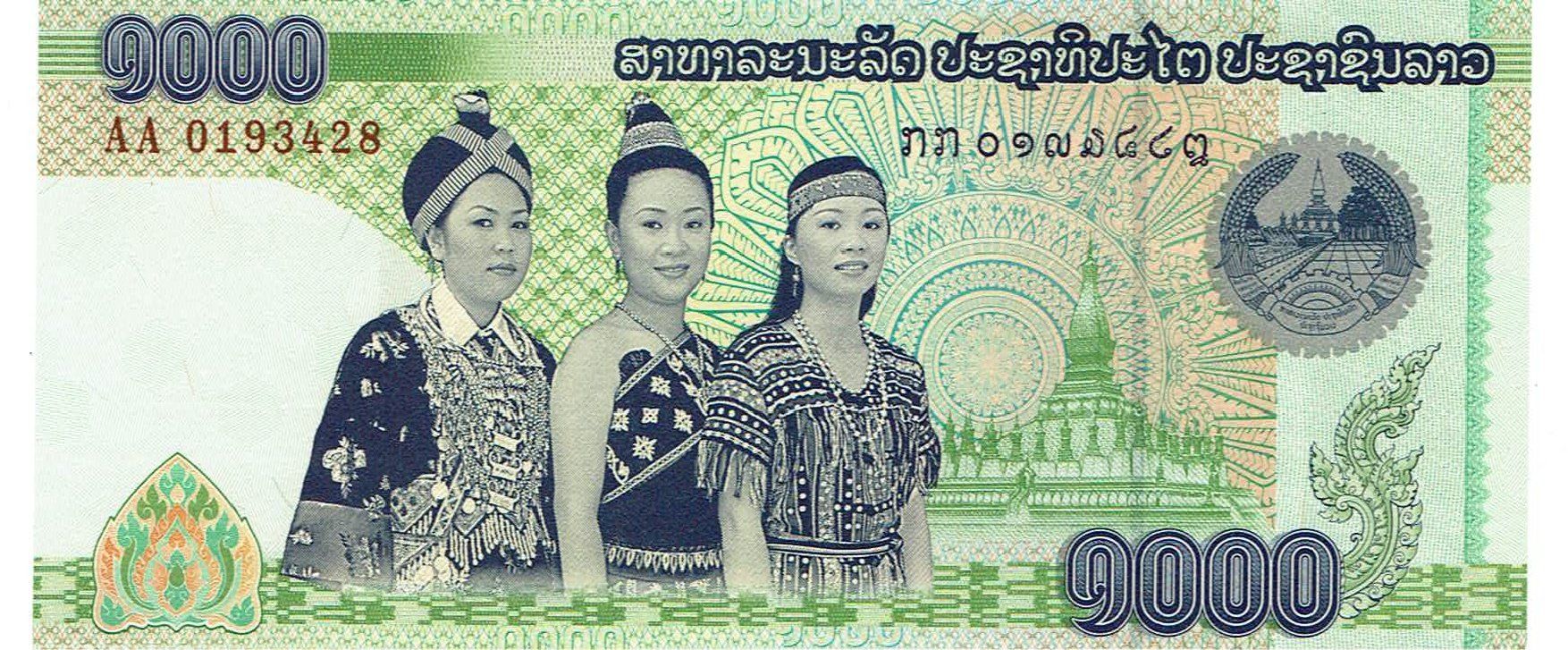 Banconote: Laos 1000 Kip 2008 P-39 UNZ – Nuovo (secondo la descrizione) da Steffisburg venduto da ber_8htf