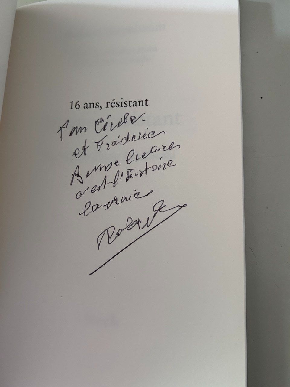 Libri: 16 ans, résistant Robert Birenbaum (Maybe signed) – Usato da Giubiasco venduto da LorisVale 2