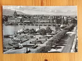 Genève - Quai du Mont Blanc - AK 1953