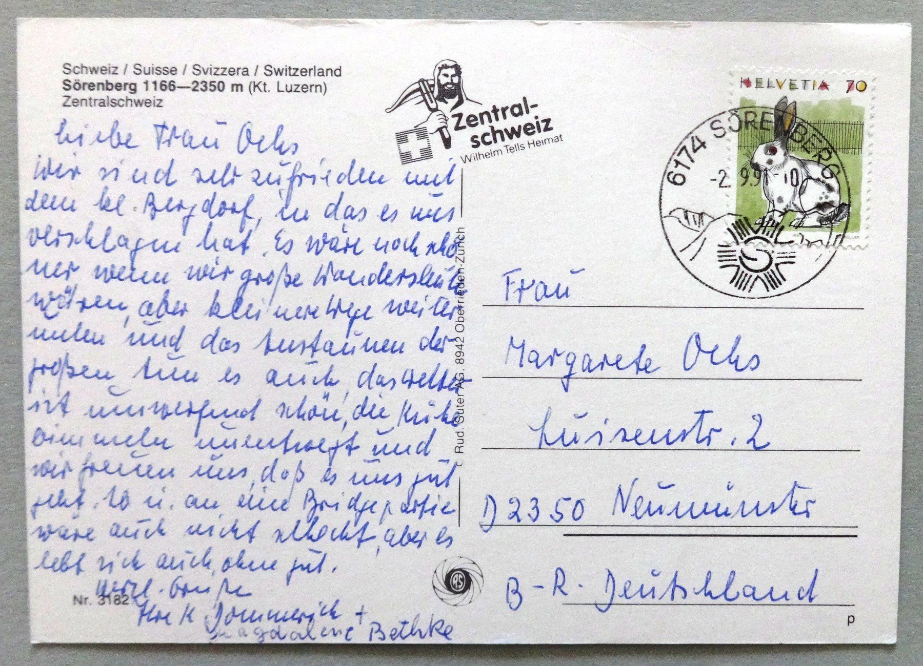 Cartes postales: Sörenberg 1166-2350 m – D'occasion à Fétigny par Billy2miny 1