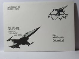 Brief , 75 Jahre Flugplatz Dübendorf Wangen