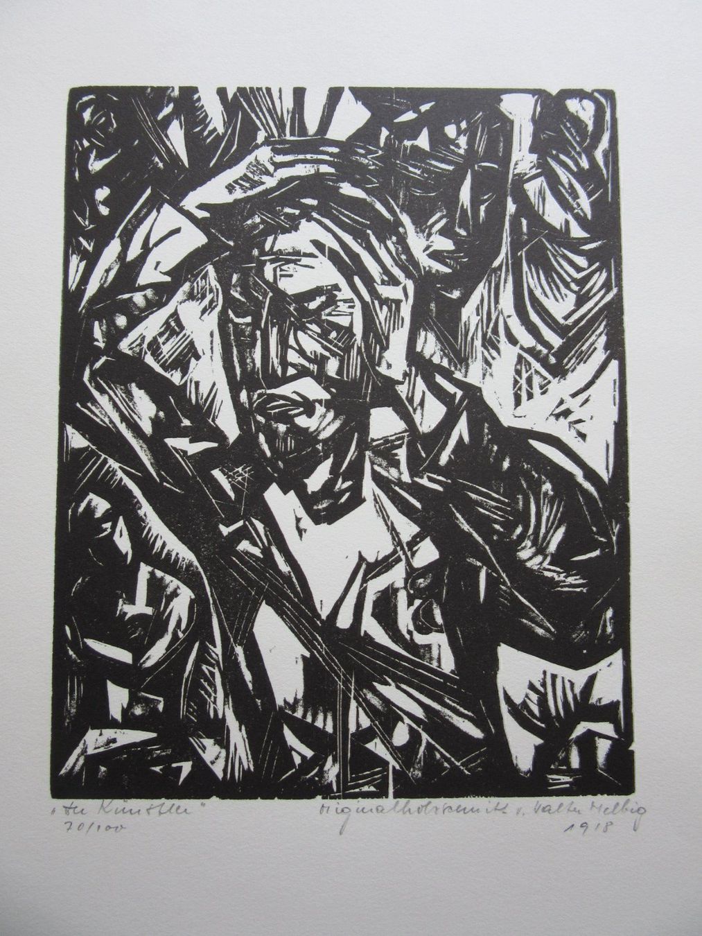 Xilografie: WALTER HELBIG  ORIGINAL HOLZSCHNITT – Usato da Gersau venduto da grafik-kunst