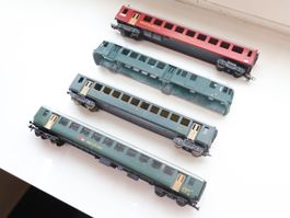 HAG SBB 4 x Lok Gehäuse / Personenwagen H0
