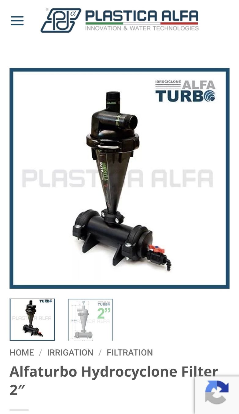 Sanitari: Alfaturbo Hydrozyklon Filter 2", neuwertig, Zyklon Wasser – Nuovo (secondo la descrizione) da Zug venduto da marc.attinger 6