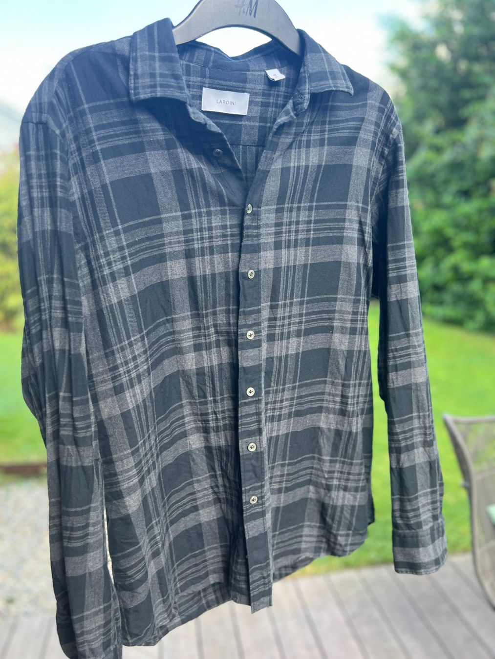 Lardini Camicie: LARDINI Karohemd in L Herren 100 % Baumwolle – Usato da Wallisellen venduto da Val1990