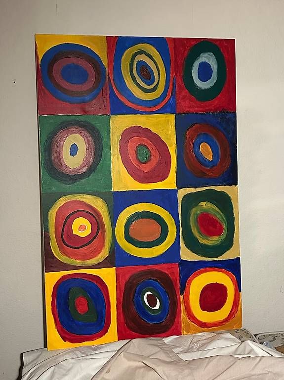 Dipinti: Tableau coloré artiste inconnu – Nuovo e nell'imballaggio originale da Préverenges venduto da lud_dk87