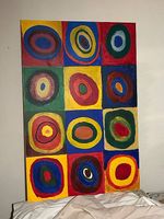 Tableau coloré artiste inconnu