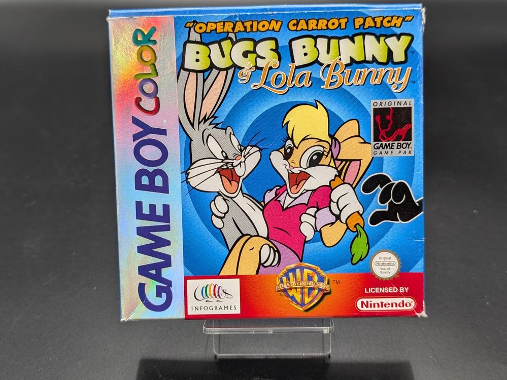 Game boy pocket + pokémon rouge et bugs bunny opération carotte