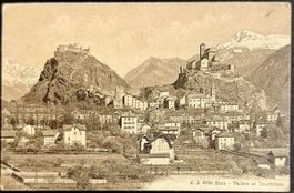 AK: Sion - Valère et Tourbillon, um 1920