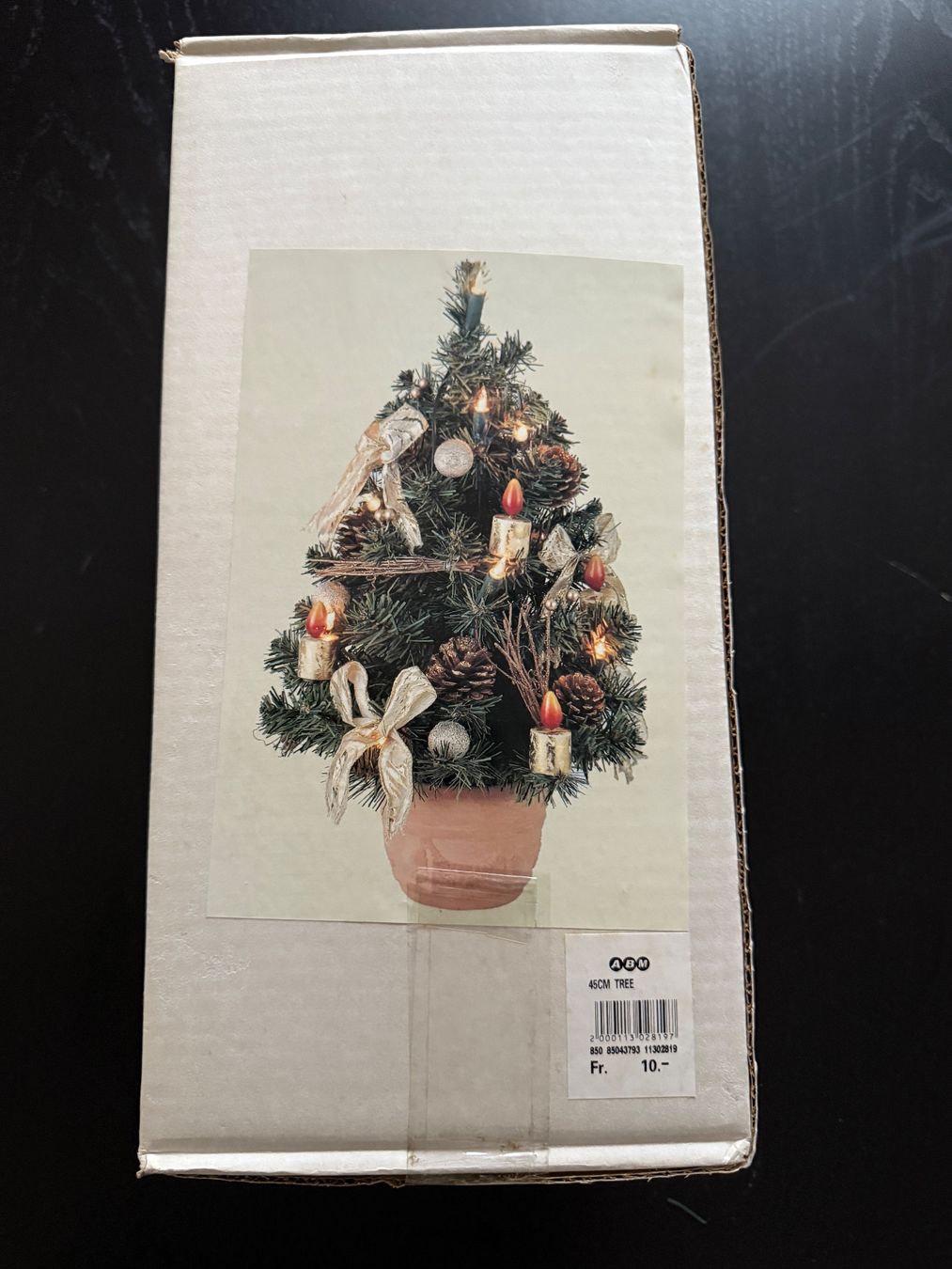 Tutte le decorazioni: Weihnachtsbaum, Tischbaum, ca. 36cm hoch, mit Lichter! – Usato da Erstfeld venduto da Uhu1980 2