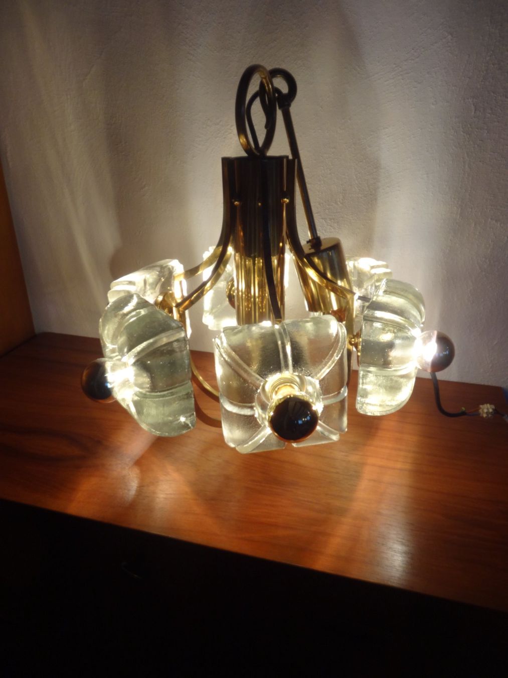 Lampadari & plafoniere: Hängeleuchte Messing-Glas – Usato da Wil SG venduto da Pin05 4