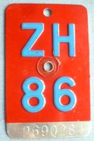 Velonummer / Fahrrad-Nr. ZH 86