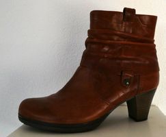 Gabor Leder-Stiefelette braun, Gr. 7 (40.5)