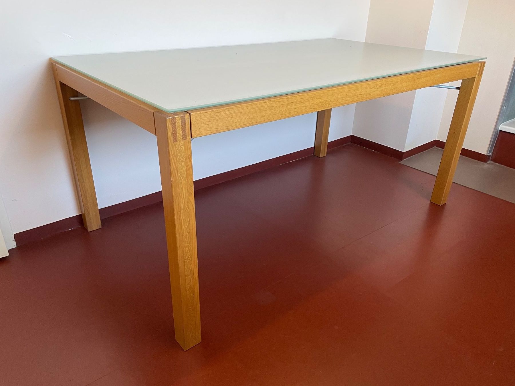 Tische: Esstisch Glas / Holz – Gebraucht aus Niederönz von r.ingold
