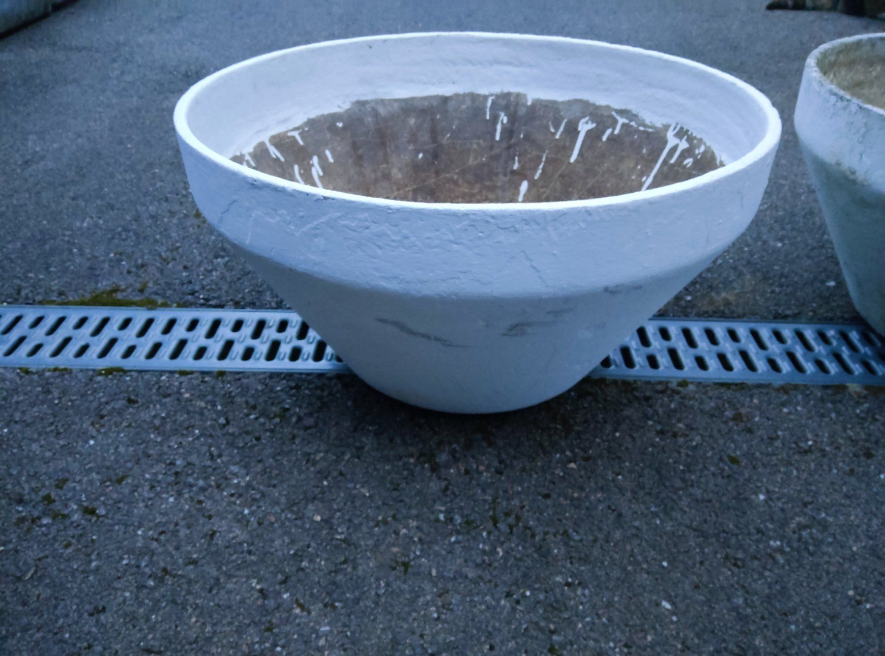 Eternit Vasi per fiori: 2 Jolis pots anciens, steintrog, après 1991 – Usato da Vicques venduto da prairie0809