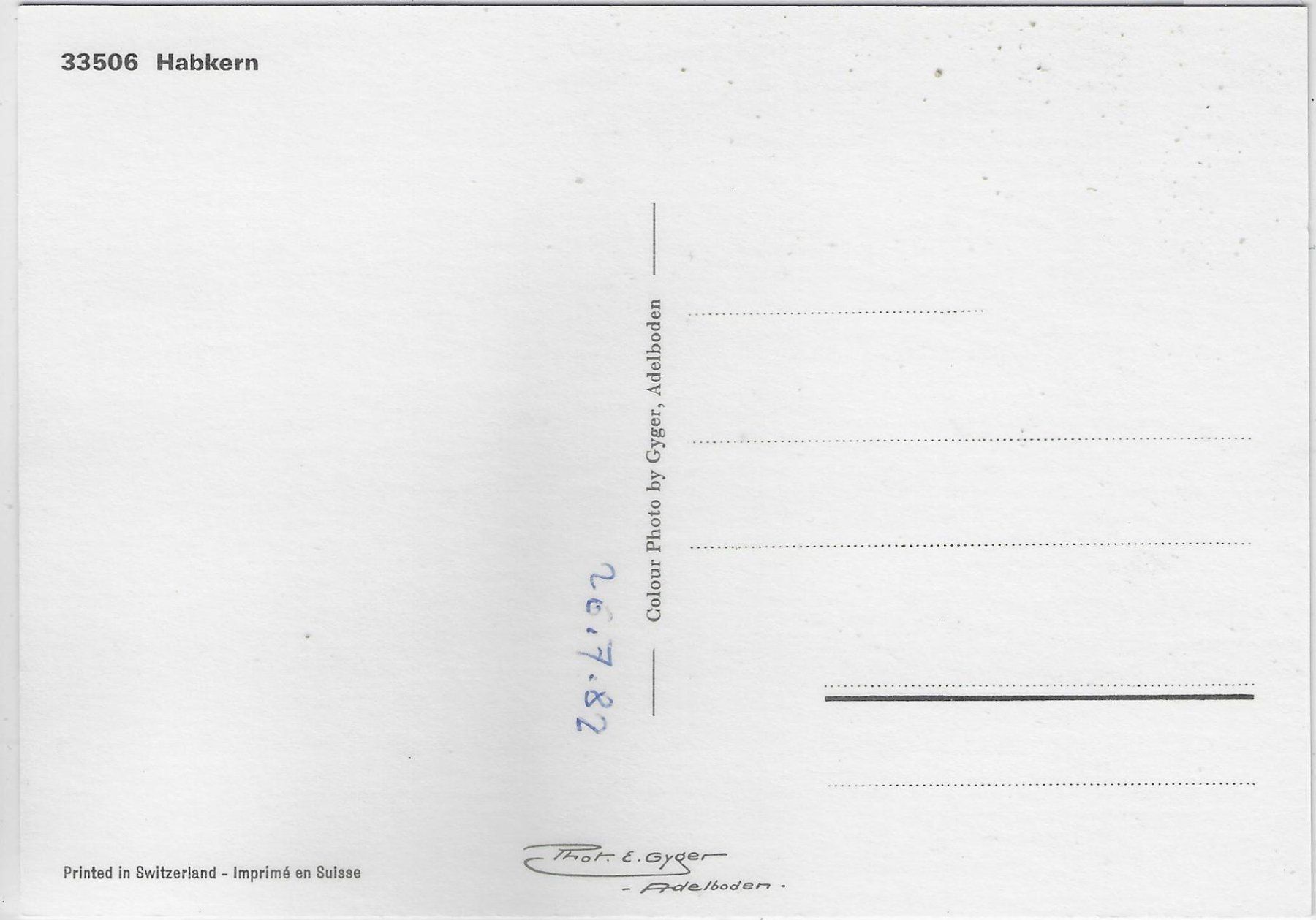 Cartoline postali: Habkern - Generalansicht – Usato da Ettingen venduto da Kartenplanet 1