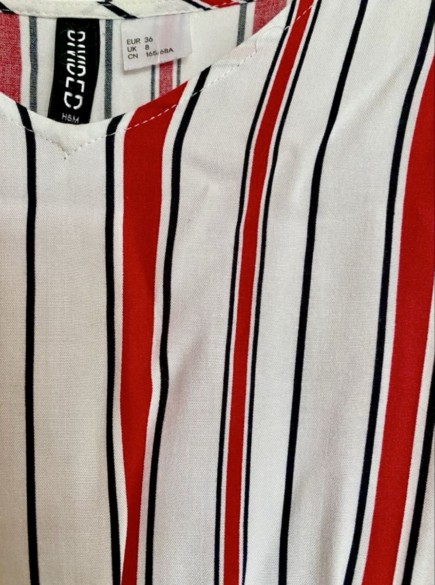 H&M Tute: Playsuit rayé rouge et blanc - H&M Divided - taille 36 – Usato da Nyon venduto da meganhw 2