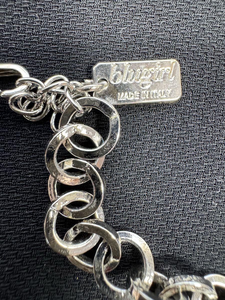 Catenine: Blugirl Necklace, silver chain and rhinestones, – Usato da Hurden venduto da rac_wyf8 2